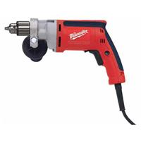 MILW 0200-20 - Milwaukee 0200-20 Magnum Grounded Heavy Duty Electric Drill, 3/8 in Keyed Chuck, 120 VAC, 0 to 1200 rpm Speed, 12 in OAL, Tool Only