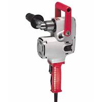 MILW 1675-6 - Milwaukee 1675-6 Hole Hawg Grounded Heavy Duty Right Angle Drill, 1/2 in Keyed Chuck, 120 VAC, 300 to 1200 rpm Speed, 6-1/2 in OAL, Tool Only