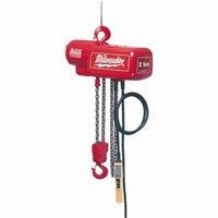 MILW 9571 - Milwaukee 9571 3-Phase Lightweight Electric Chain Hoist, 2 ton Load, 10 ft H Lifting, 1 hp Power Rating, 230 to 460 VAC