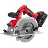 MILW 0730-22 - Milwaukee M18 0730-22 Cordless Circular Saw Kit, 6-1/2 in Blade, 5/8 in Arbor/Shank, 28 VDC, 1-9/16 in at 45 deg, 2-1/8 in at 90 deg D Cutting, Lithium-Ion Battery, Left Blade Side