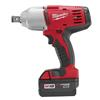 MILW 2664-22 - Milwaukee M18 2664-22 High Torque Cordless Impact Wrench Kit With Friction Ring, 3/4 in Square Drive, 0 to 2200 bpm, 525 ft-lb Torque, 18 VDC, 9 in OAL
