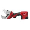 MILW 2470-21 - Milwaukee 2470-21 M12 Cordless PVC Shear Kit, 2 in Cutting, 14-3/8 in OAL, Lithium-Ion Battery