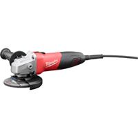 MILW 6130-33 - Milwaukee 6130-33 Double Insulated Small Angle Angle Grinder, 4-1/2 in Dia Wheel, 5/8-11 UNC Arbor/Shank, 120 VAC, Black/Red