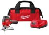 MILW 2445-21 - Milwaukee M12 2445-21 Compact High Performance Lightweight Cordless Jig Saw Kit, 12 VDC, For Blade Shank: T-Shank, 8 in OAL, Lithium-Ion Battery