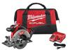 MILW 2730-21 - Milwaukee M18 FUEL 2730-21 Cordless Circular Saw Kit, 6-1/2 in Blade, 5/8 in Arbor/Shank, 18 VDC, 1-5/8 in, 2-3/16 in D Cutting, Lithium-Ion Battery