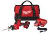 MILW 2625-21CT - Milwaukee M18 2625-21CT 1-Handed Anti-Vibration Cordless Reciprocating Saw Kit, 3/4 in L Stroke, 3000 spm, Straight Cut, 18 VDC, 13 in OAL