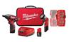 MILW 2462-22 - Milwaukee M12 2462-22 Compact Lightweight Cordless Impact Driver Kit, 1/4 in Hex Drive, 0 to 3300 bpm, 1000 in-lb Torque, 12 VAC, 6-3/8 in OAL