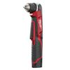 MILW 2415-21 - Milwaukee 2415-21 M12 REDLITHIUM Cordless Right Angle Drill Driver Kit, 3/8 in Keyless/Single Sleeve Chuck, 12 VDC, 100 in-lb Torque, 0 to 800 rpm No-Load, 11-3/4 in OAL, Lithium-Ion Battery