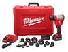 MILW 2676-22 - Milwaukee M18 2676-22 FORCE LOGIC Knockout Tool Kit, 1/2 to 4 in Mild Steel/Stainless Steel Max Cutting, 13.63 in OAL
