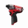 MILW 2453-20 - Milwaukee 2453-20 M12 FUEL Compact Cordless Impact Driver With Belt Clip, 1/4 in Hex/Straight Drive, 3550 bpm, 1200 in-lb Torque, 12 VAC, 6 in OAL