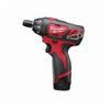 MILW 2401-21 - Milwaukee 2401-21 Cordless Screwdriver Kit, 1/4 in Chuck, 12 VDC, 175 in-lb Torque, Lithium-Ion Battery