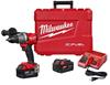 MILW 2803-22 - Milwaukee 2703-22 M18 FUEL Cordless Drill Driver Kit, 1/2 in Chuck, 18 VDC, 0 to 550/0 to 2000 rpm No-Load, 7-1/2 in OAL, Lithium-Ion Battery